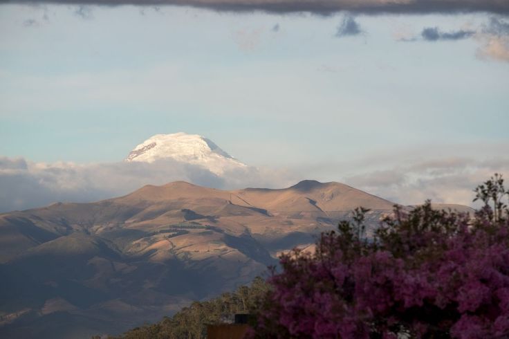 Aperçu du Cayambe depuis Quito