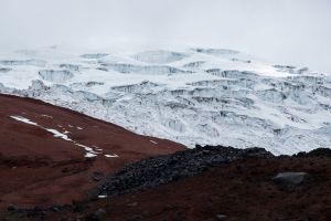 Couche de glace du Cotopaxi