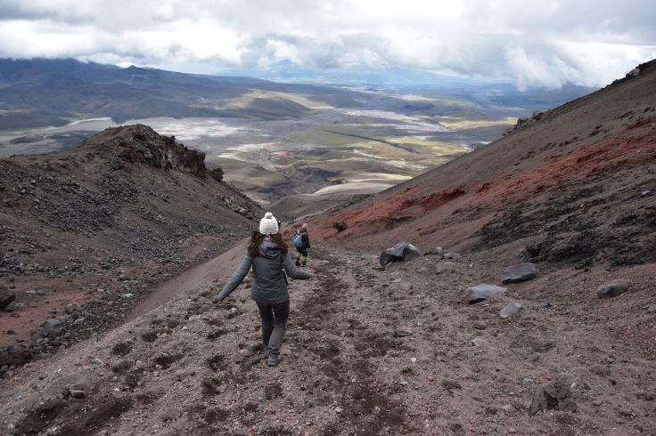 La redescente est beaucoup plus rapide