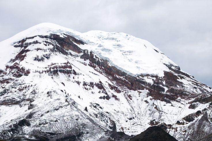 Sommet enneigé du Chimborazo