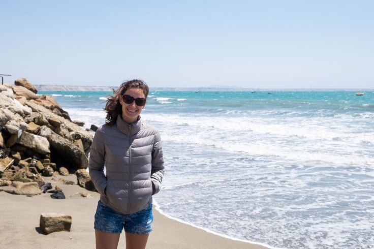 Doudoune à la plage !