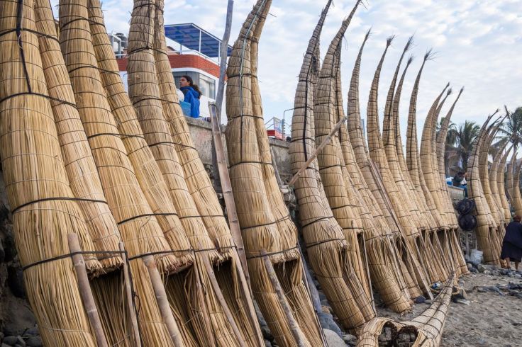 Bateaux en totora à Huanchaco