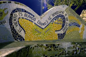 Un banc du Parque del Amor