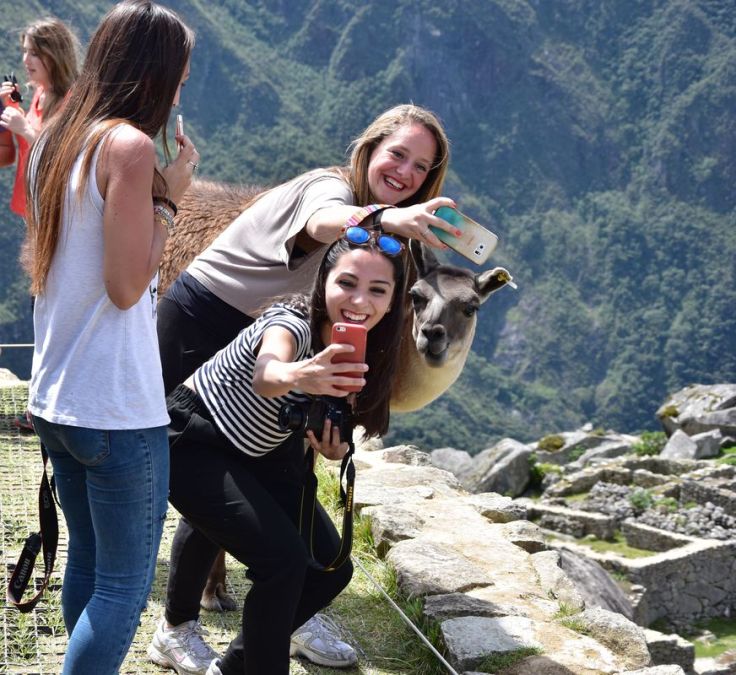 Selfie avec le lama
