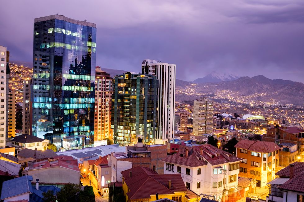 Vue sur la Paz depuis notre chambre